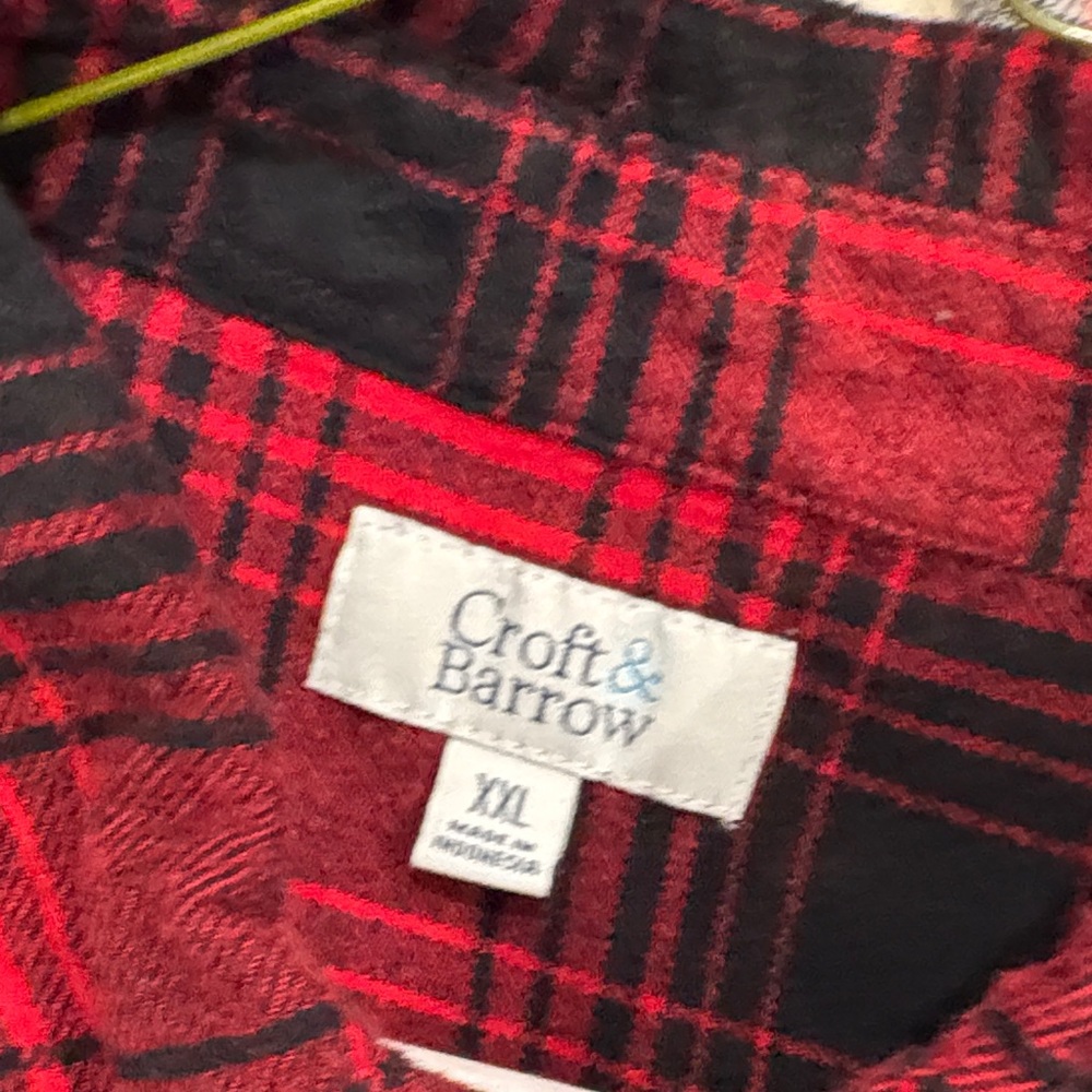 Men's set of 6 XXL  Plaid Flannel Shirts - Classic Button-Down - Picture 6 of 7